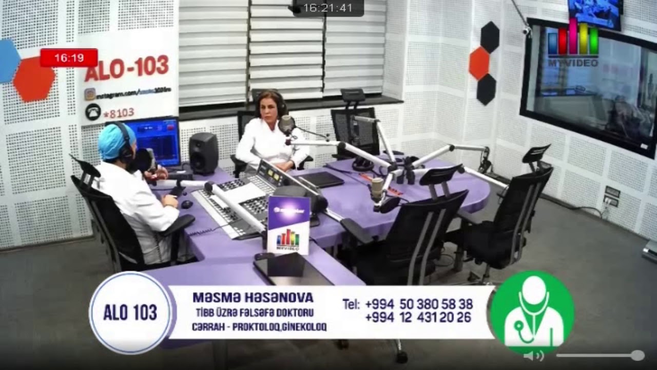 ALO103 - cərrah-proktoloq, ginekoloq Məsmə Həsənova (26.01.2018)