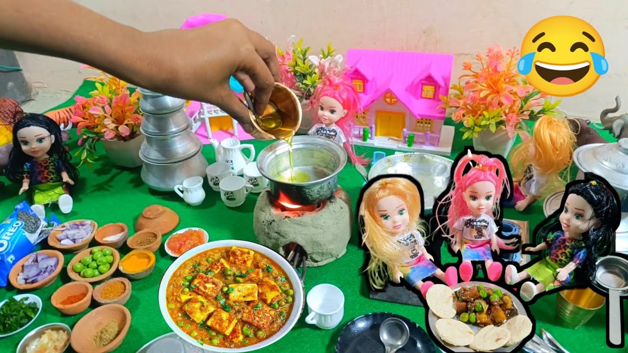Miniature Matar Paneer Recipe | Dhaba style paneer matar  || bacchon Ka kitchen