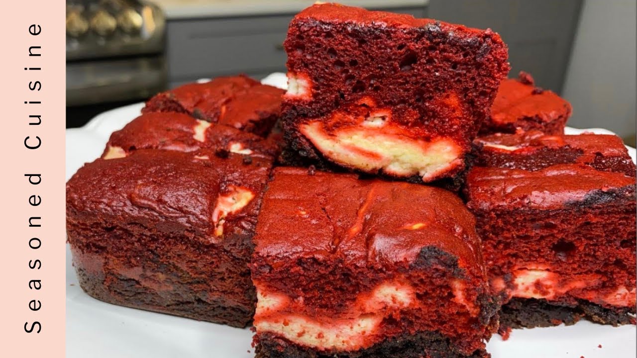 Red Velvet Cheesecake Brownies | Duncan Hines Red Velvet Cake & Ghirardelli Triple Fudge Brownie Mix