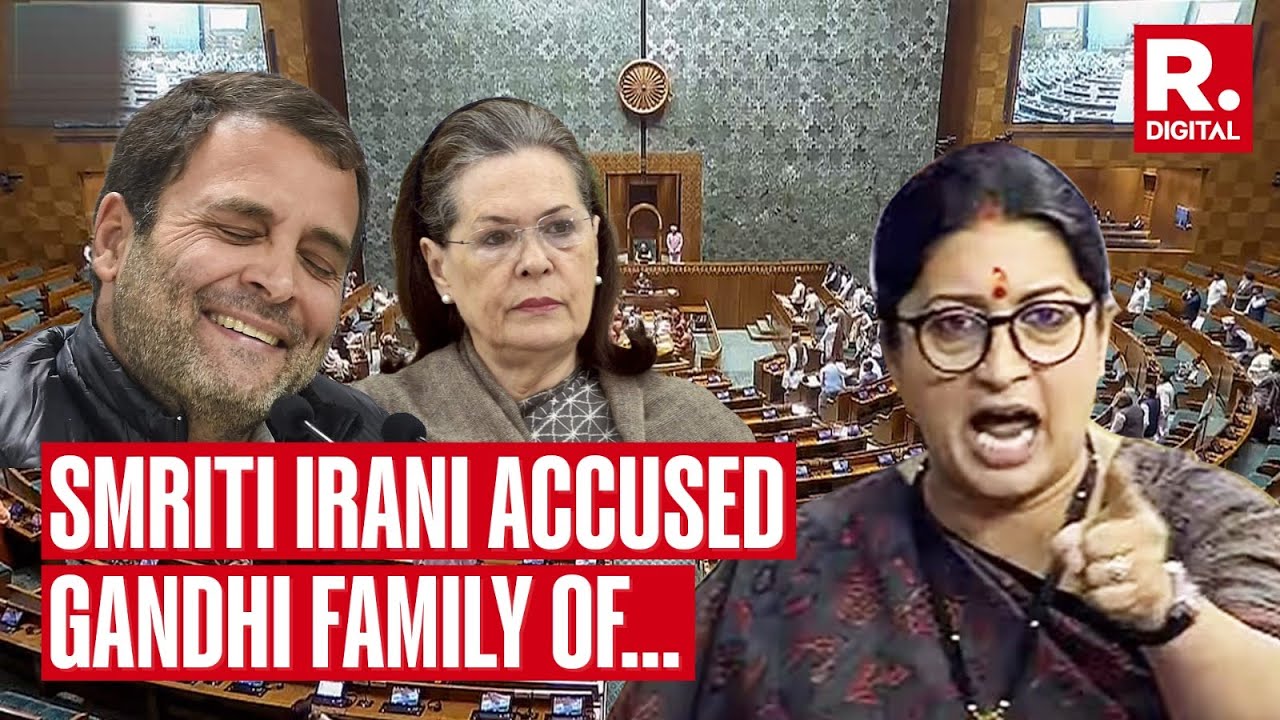 BJP’s Smriti Irani Launches All Out Attack On Congress In Lok Sabha