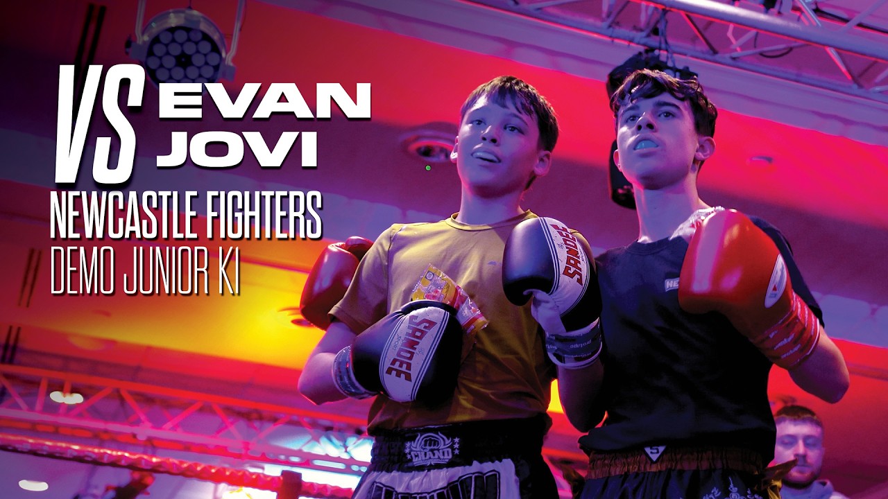Evan (Millennium Martial Arts) Vs Jovi James (Newcastle Fighters) - DEMO Junior K1 Bout