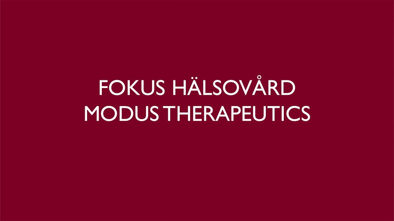 Modus Therapeutics - Fokus h&auml;lsov&aring;rd