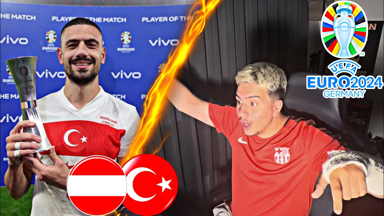 ÇEYREK FİNALDEYİZ!🔴⚪️ | Merih Demiral🙌🏻  | Avusturya 1-2 Türkiye Tepki 4K