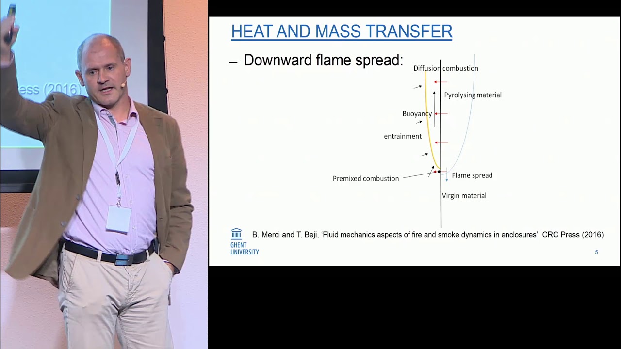 Numerical simulations of flame spread over vertical walls - Bart Merci