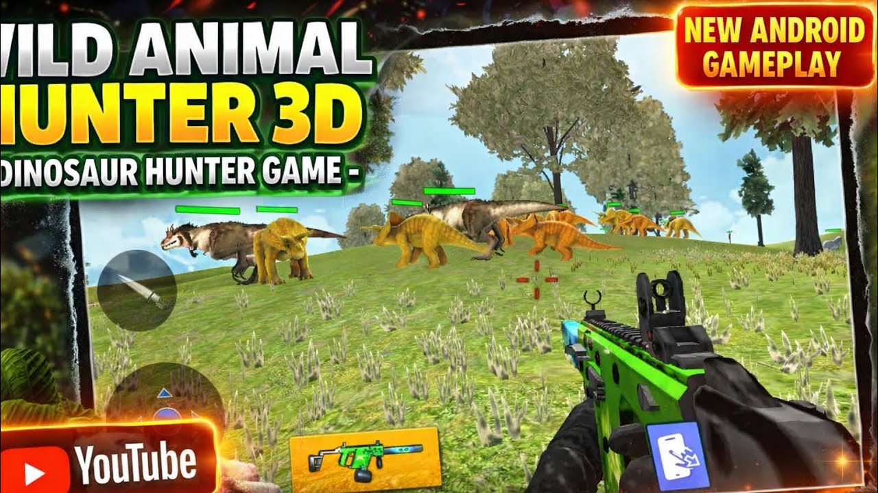 ডাইনোসর শিকারের ভয়ংকর গেম 🦖 | Wild Animal Hunter 3D | Android Gameplay