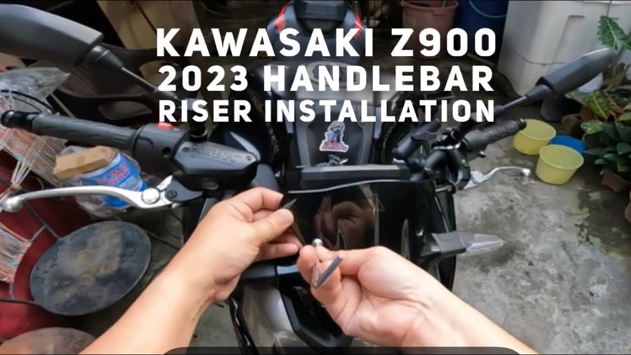 Kawasaki Z900 2023 Handlebar Riser Installation