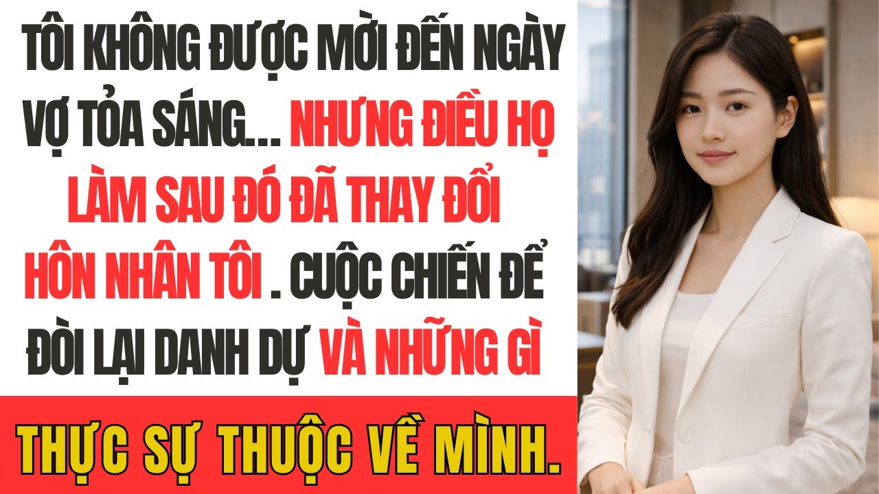 “Tôi không được mời đến ngày vợ tỏa sáng… nhưng điều họ làm sau đó đã thay đổi hôn nhân tôi”