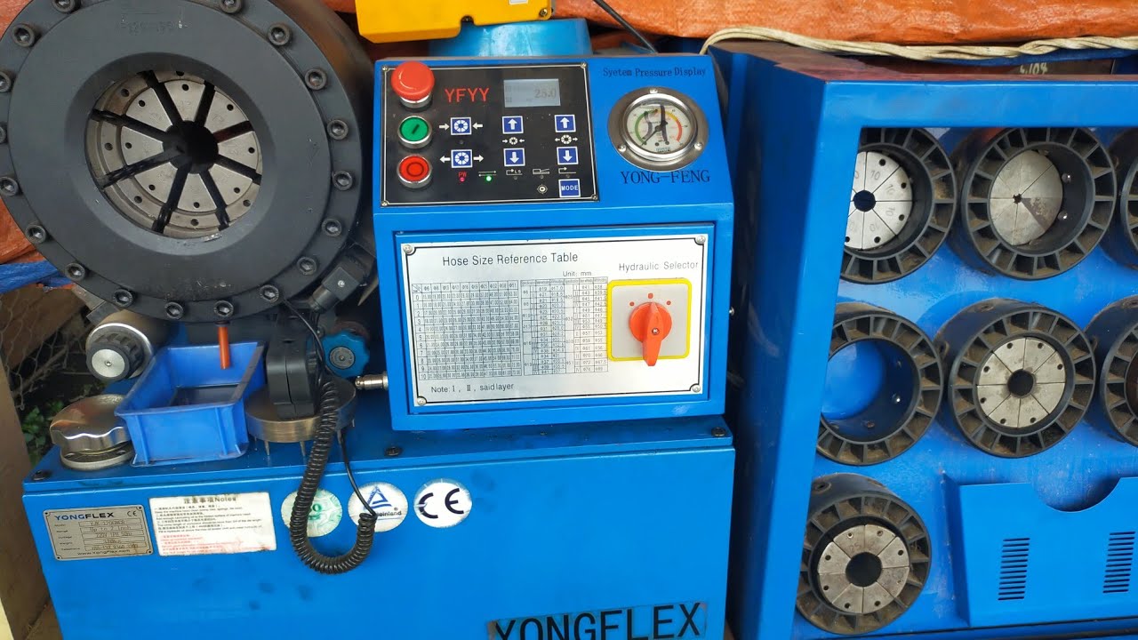 paano mag assemble ng hydraulic hose crimp (practice hose crimp)