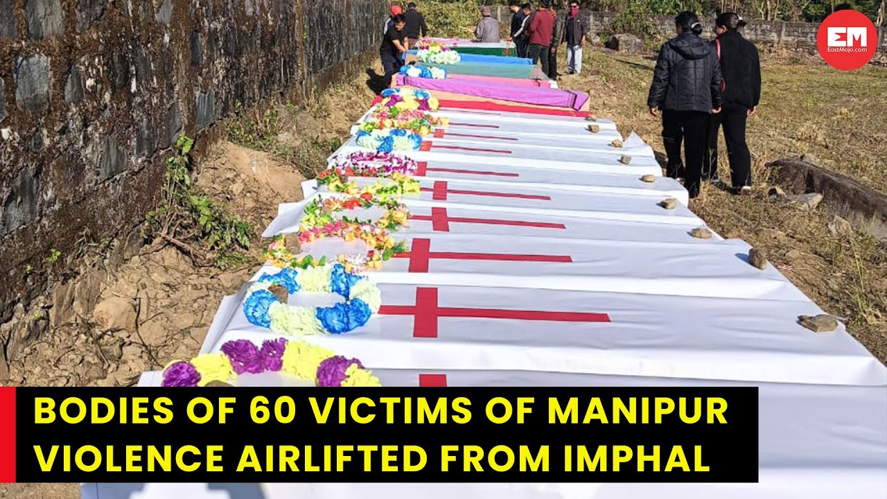 Manipur: After 7 months, bodies of Kuki-Zo airlifted from Imphal morgue