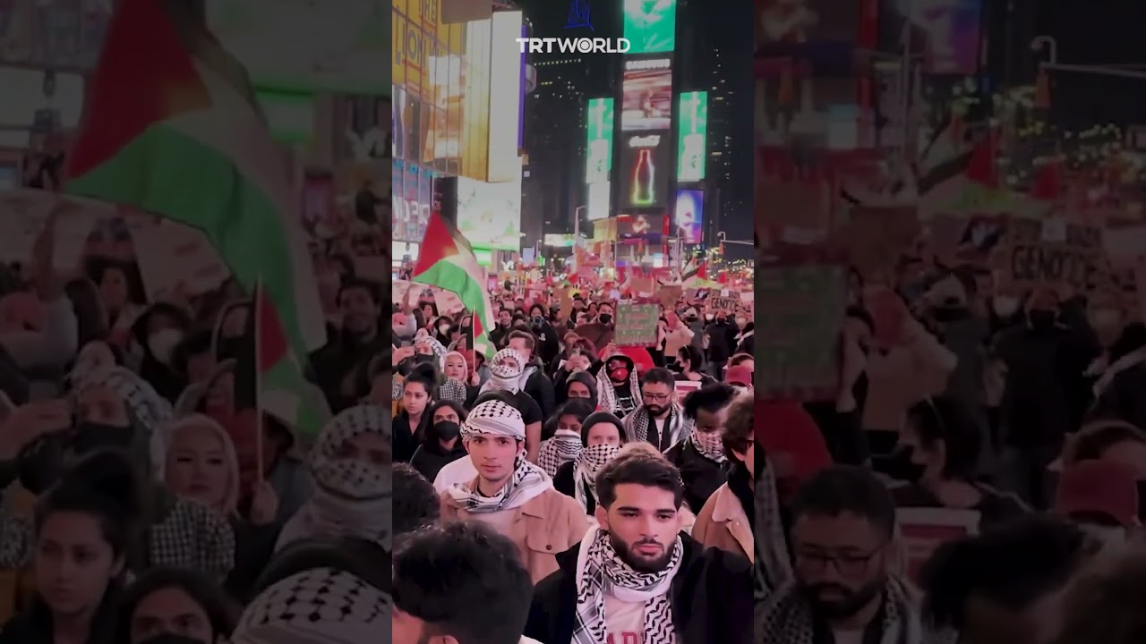 Massive crowds worldwide attend pro-Palestine rallies