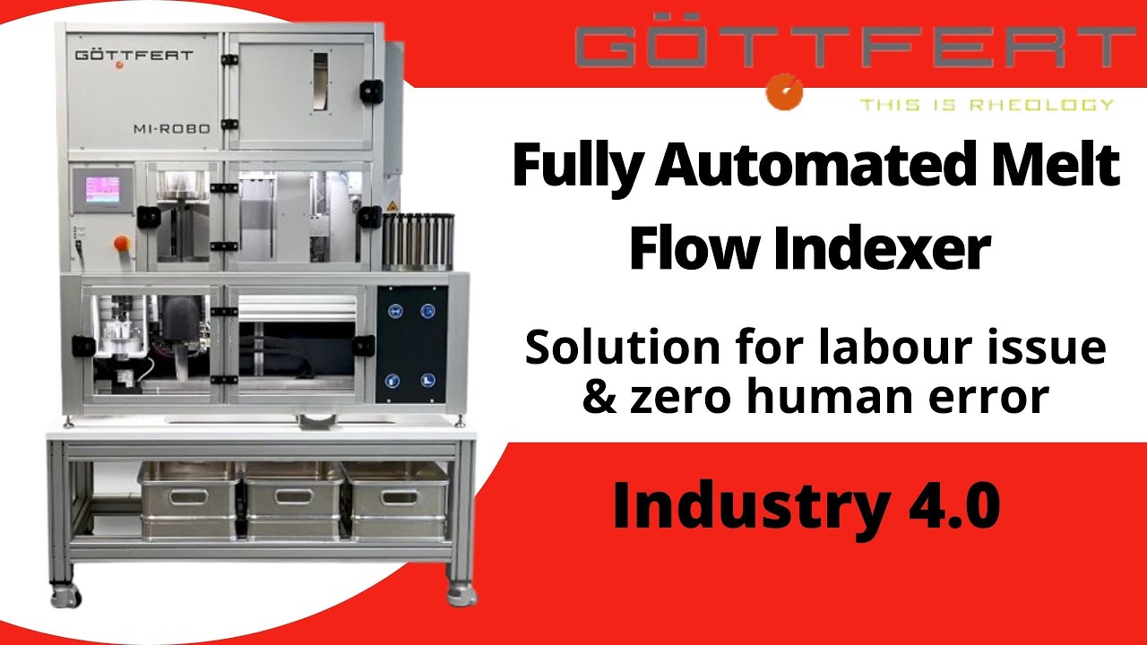 Fully Automated Melt Flow indexer | Industry 4.0 | Solution for labor issue & zero human error