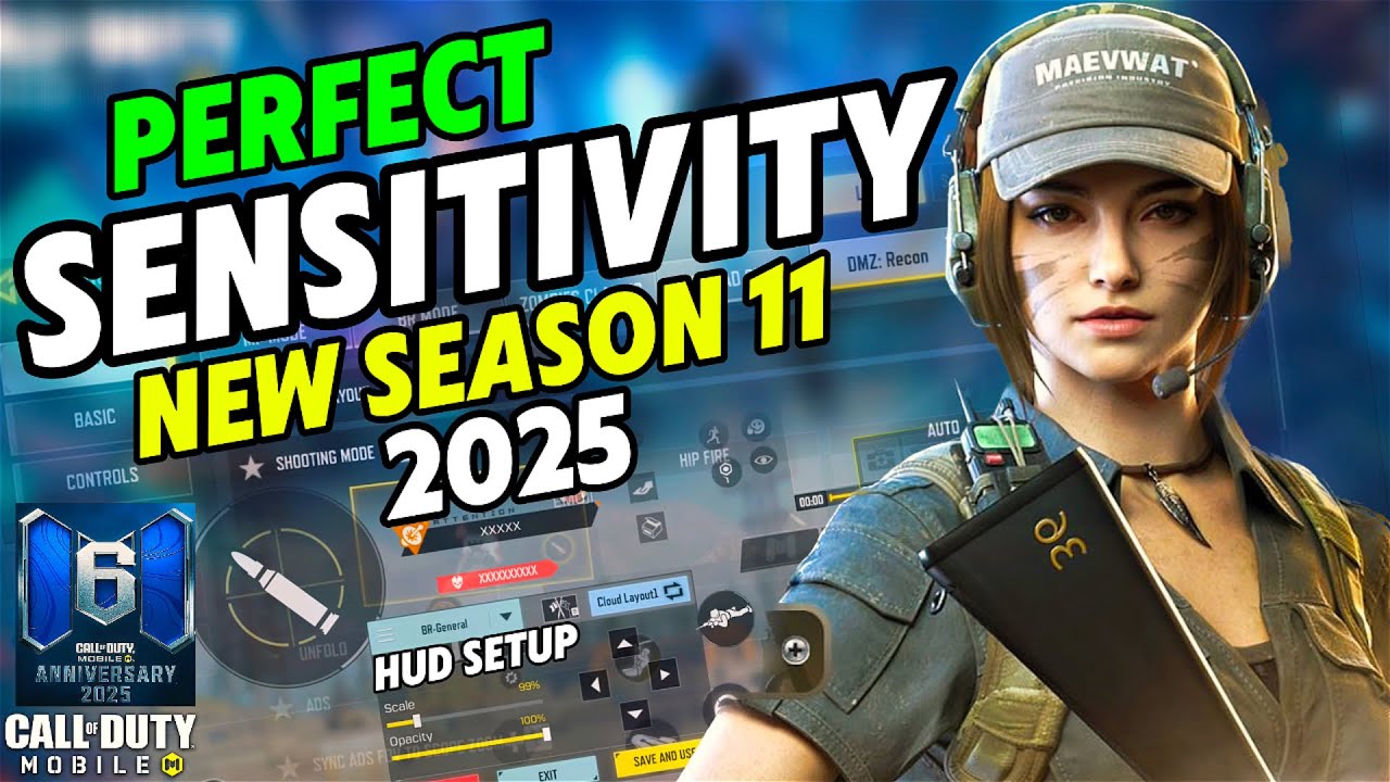 Настройки максимальной чувствительности к нулевой отдаче для COD MOBILE, новый сезон 11 2025 для ...