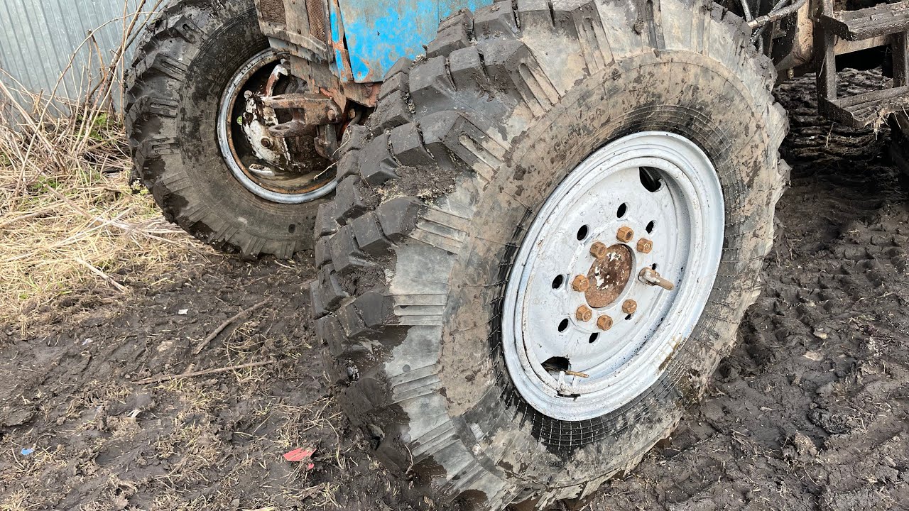 Колеса от ЗИЛ 131, на балочный мост МТЗ-82. Осуществил давнюю мечту. 