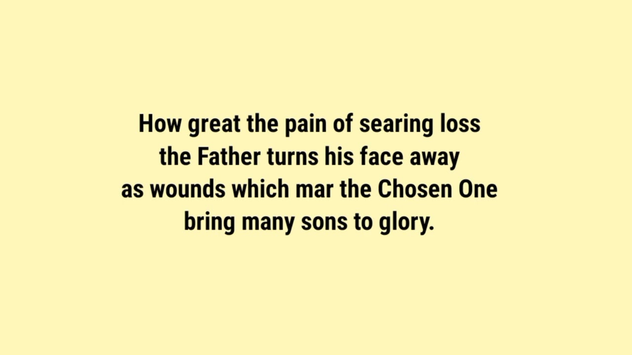 How Deep the Father's Love for Us(soprano)