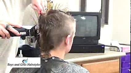 Perfect Boys Mohawk Haircut with Scissors and Clippers