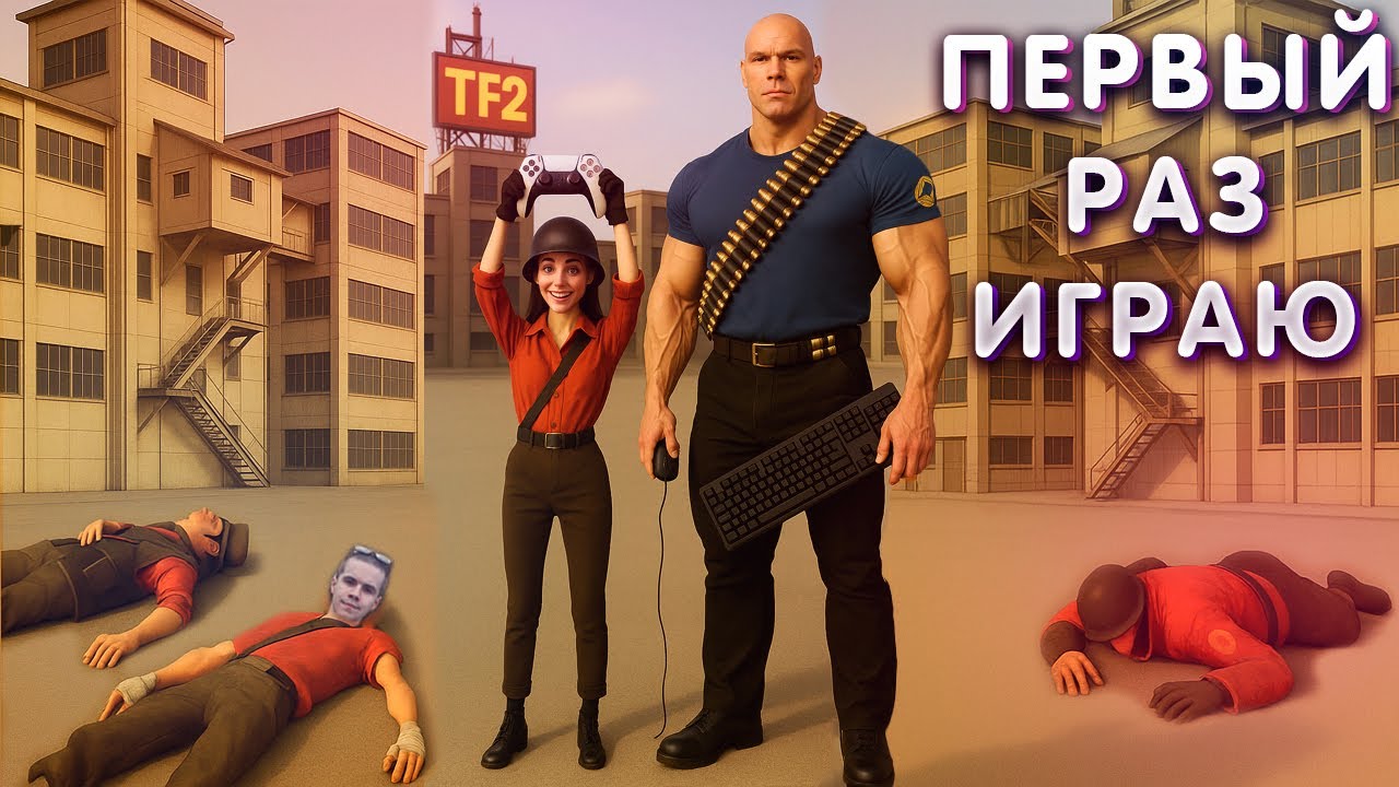 ПЕРВЫЙ РАЗ ИГРАЮ В TEAM FORTRESS 2 | НА ГЕЙМПАДЕ DUALSENSE