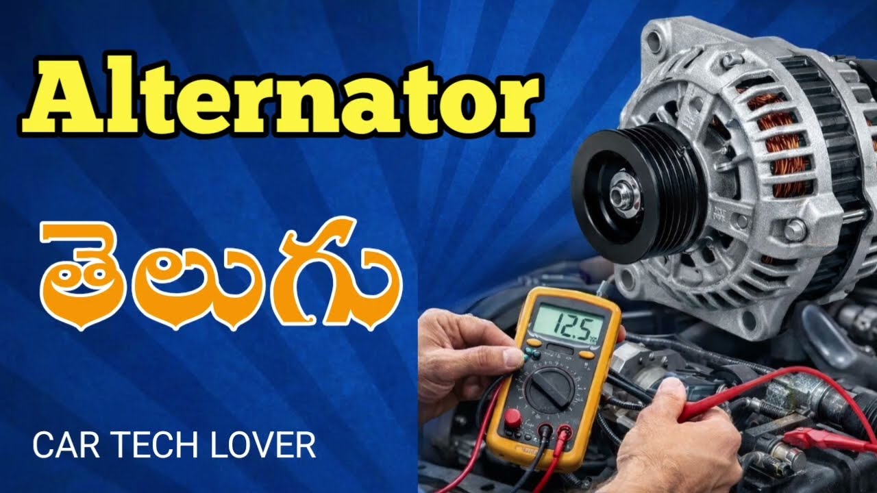 Alternator, Genaretor,  dainamo telugu#electrical #technical , car tech lover 
