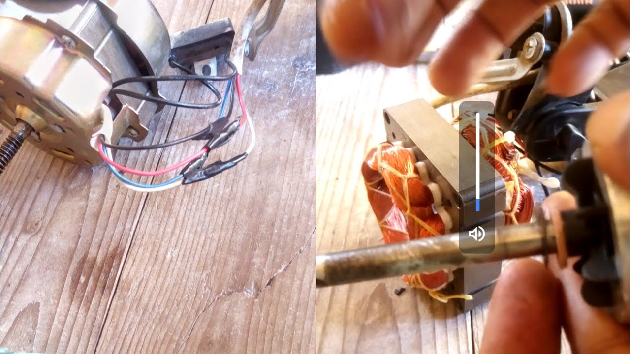 comment repérer Les 4cables d 'alimention bobine d'un ventilateur? #Moteur #bobine