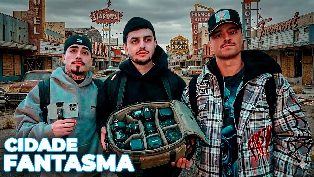O TRIO “CORAJOSO” RESOLVEU PASSAR UMA NOITE NA CIDADE FANTASMA E O INACREDITÁVEL ACONTECEU IRL #7