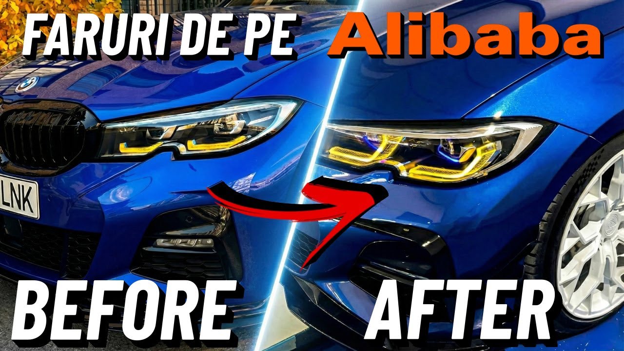 Am montat FARURI LASER pe BMW G20 330e de pe Alibaba !!