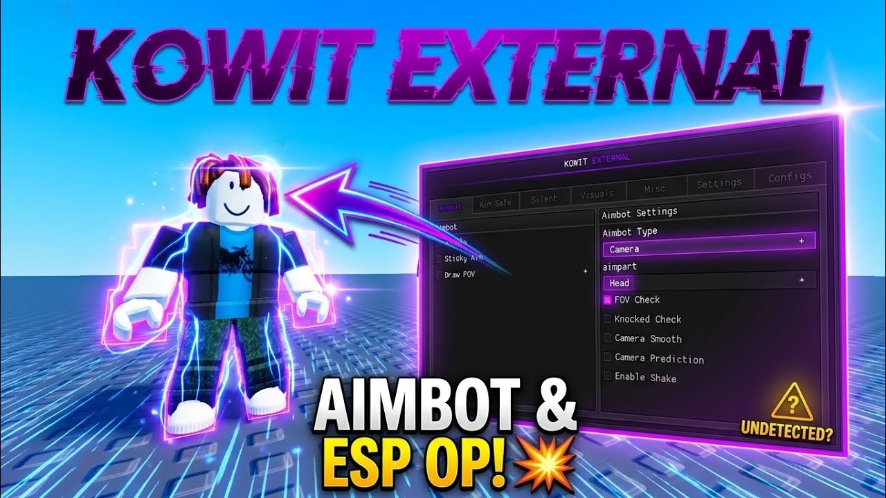 NEW ROBLOX EXTERNAL AIMBOT,ESP,FLY