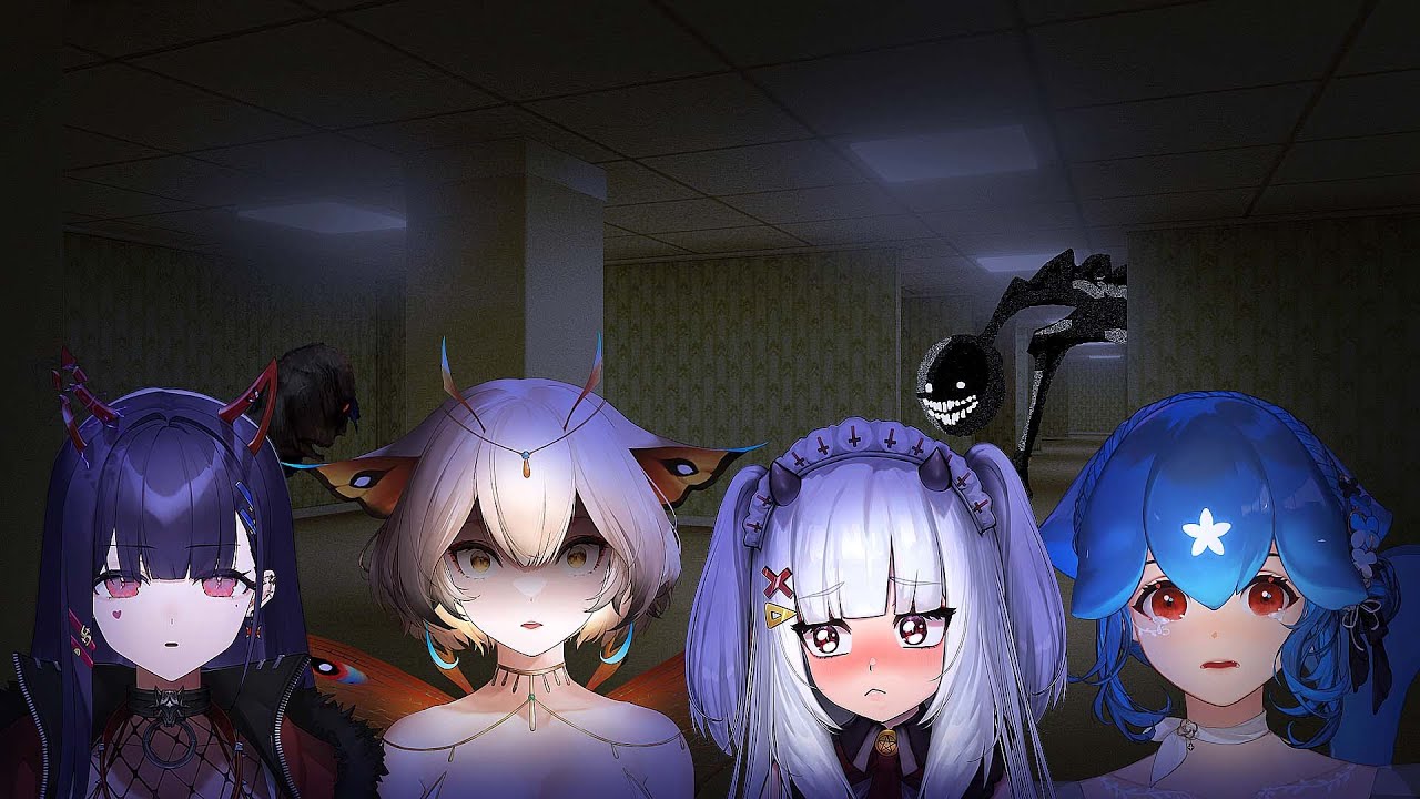 Bao plays The Backrooms with @LucyPyre, @AkumaNihmune, & @YuzuVtuber