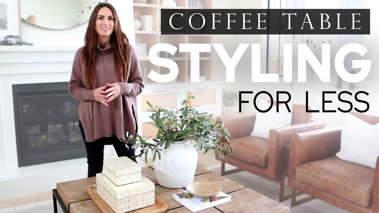 Designer Look Coffee Table STYLING with A WALMART BUDGET - Interior Design FOR LESS