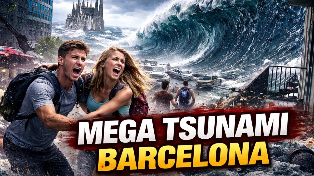 When the Sea Took Barcelona: Mega Tsunami Catastrophe (Ultra-Realistic AI Simulation)