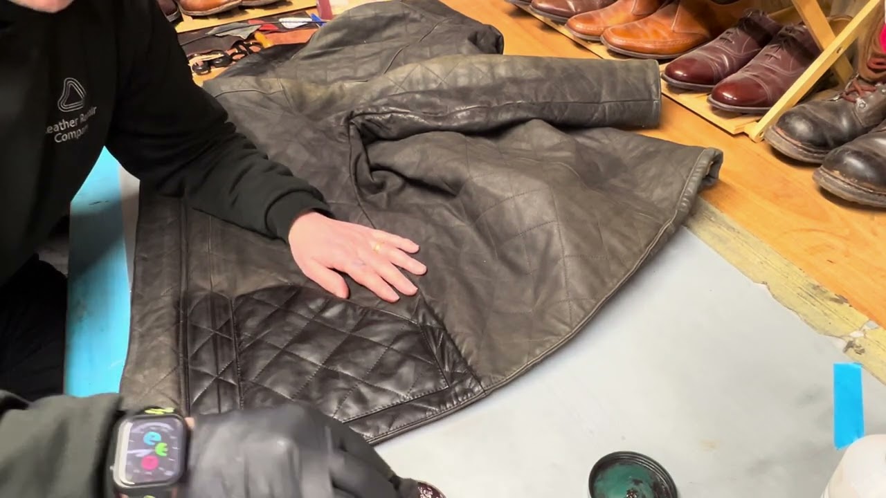 How To Dye Nubuck Leather   Leather Jacket Restoration