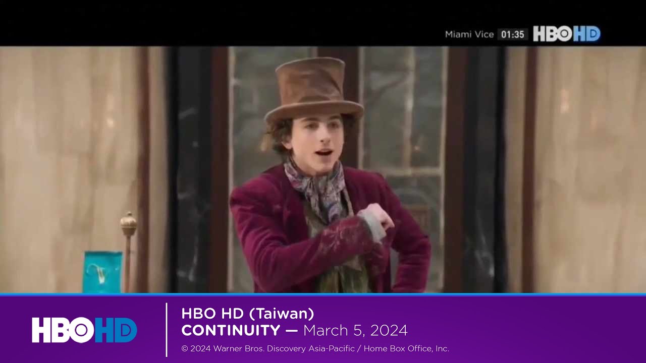HBO HD (Taiwan) continuity | March 5, 2024