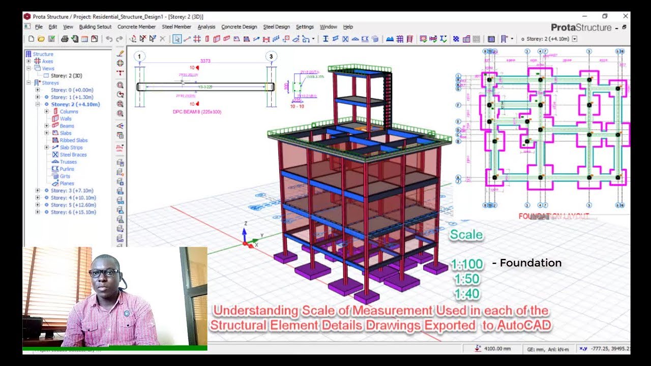 How to know the Scale of Structural Element Detail drawing Exported From Prostastructure to AutoCAD