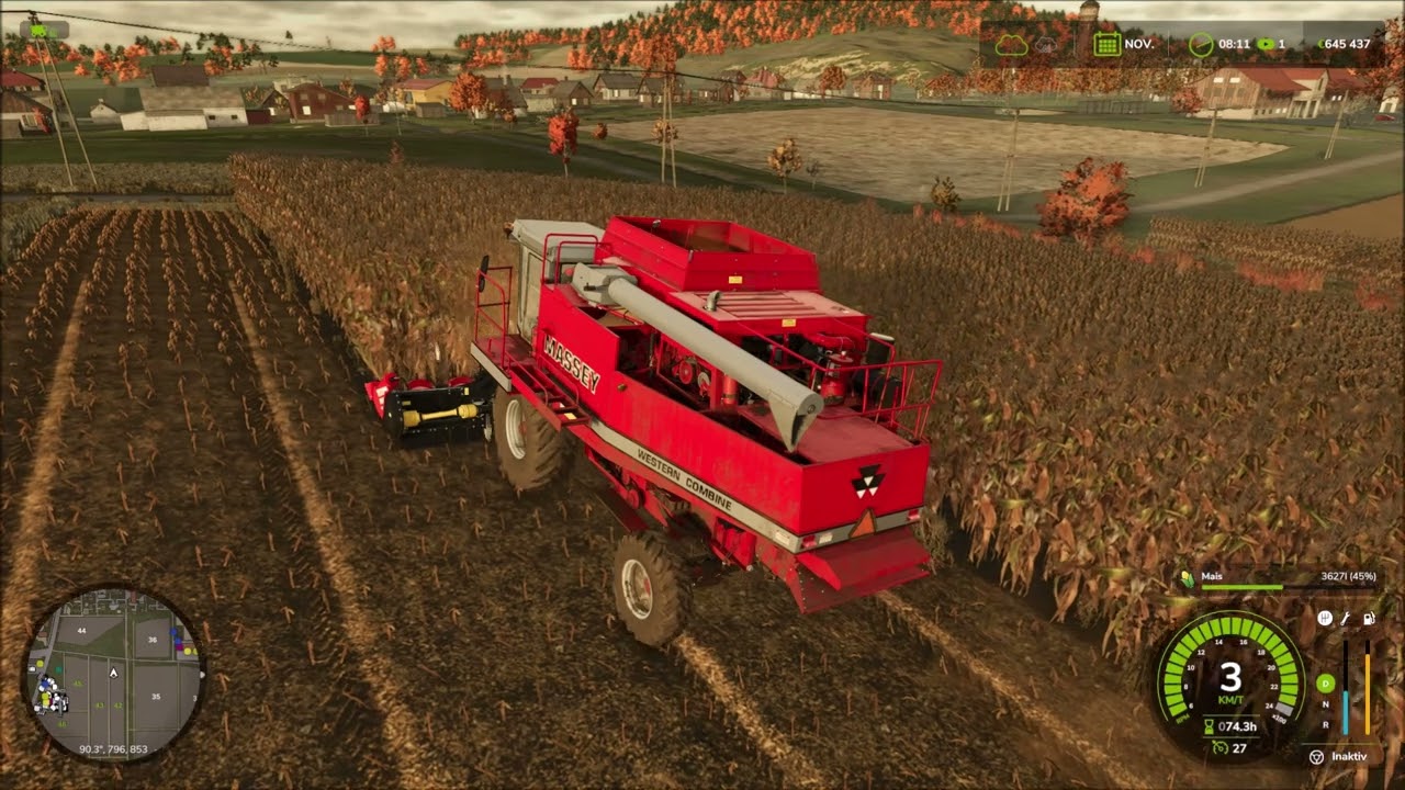 Farming Simulator 25. How to harvest Corn.