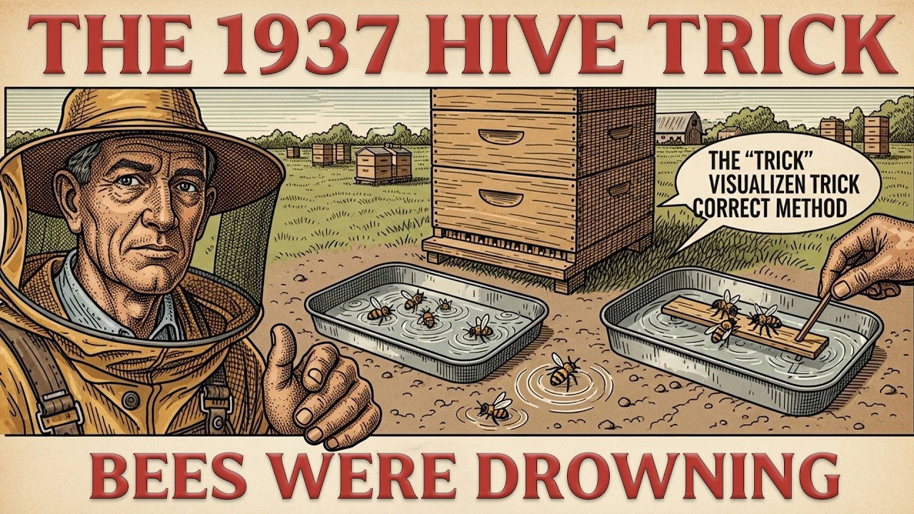 The 1937 Hive Trick They Stopped Teaching (Bees Were Drowning)