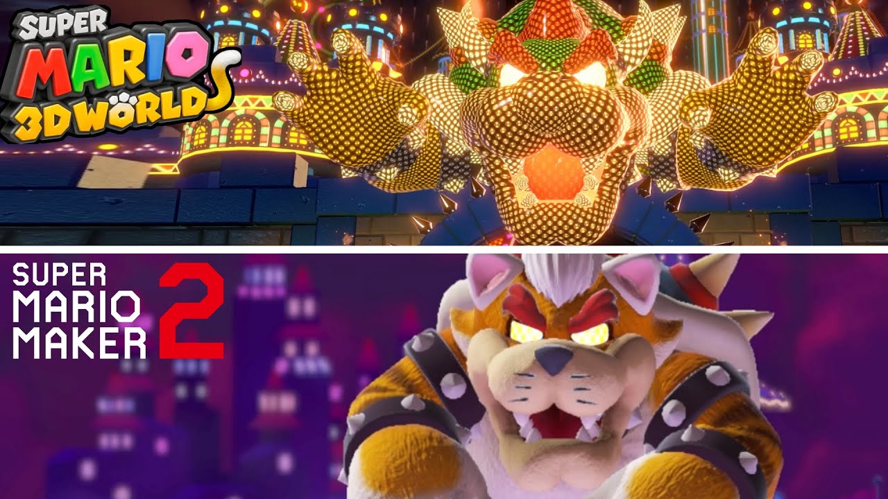 Super Mario 3D World Final Castle Recreated in Super Mario Maker 2