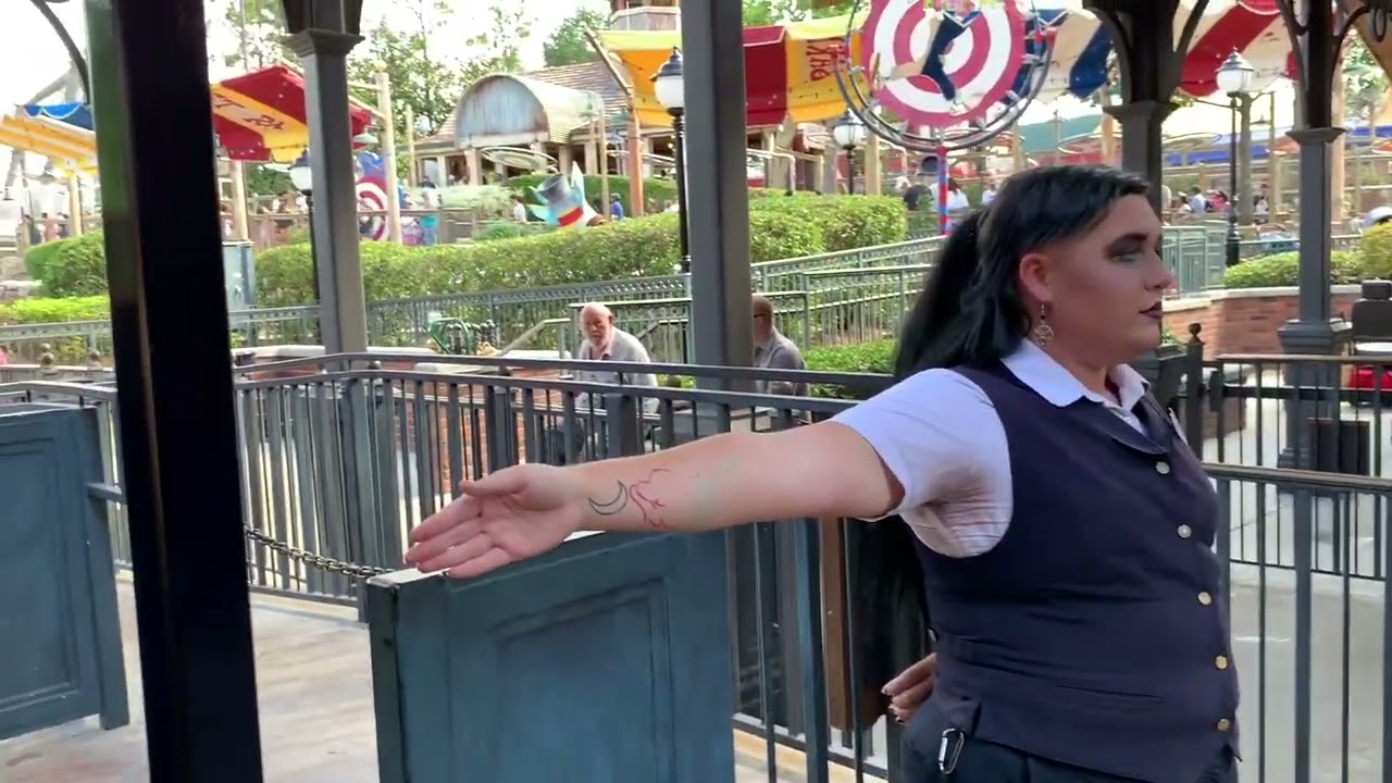 Walt Disney World Railroad ride behind locomotive #4 Roy O Disney