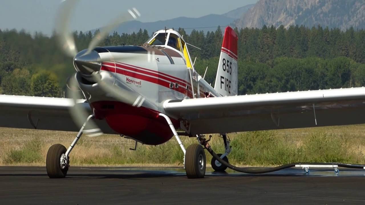 Air Tractor 802 SEAT Retardant Loading & Take-off