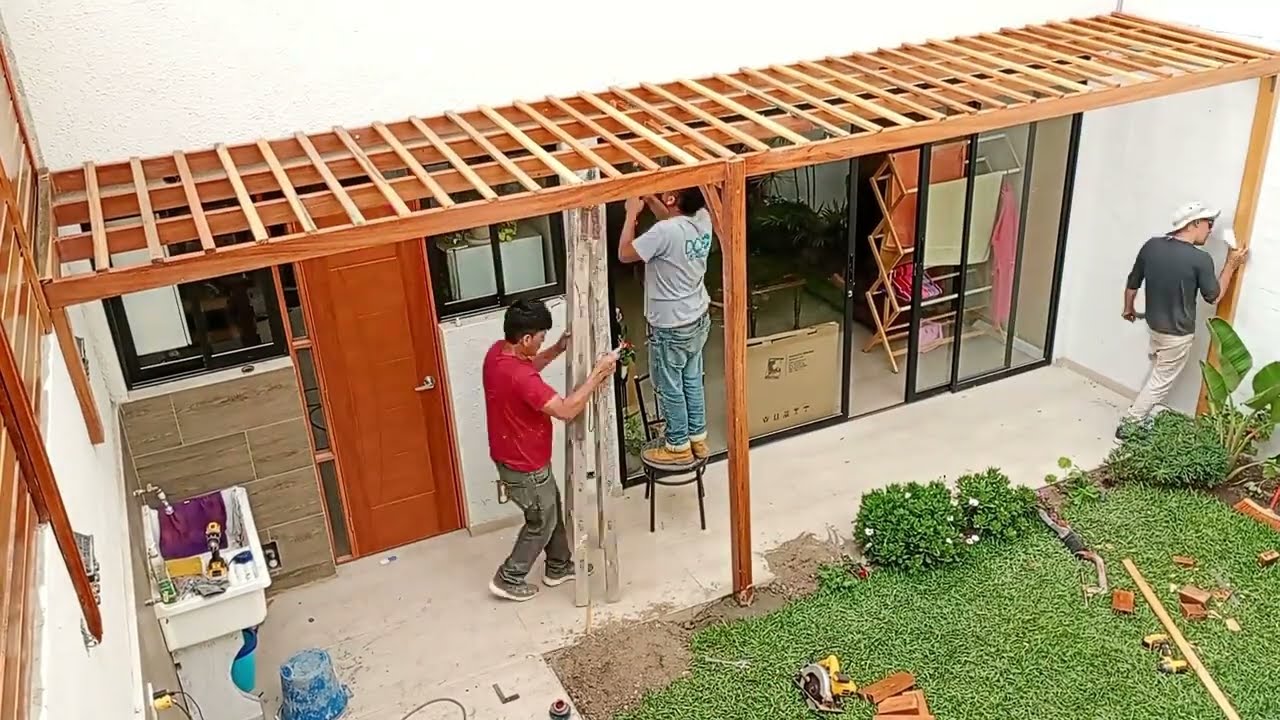 CONTRUCCION DE PERGOLA EN UN DIA
