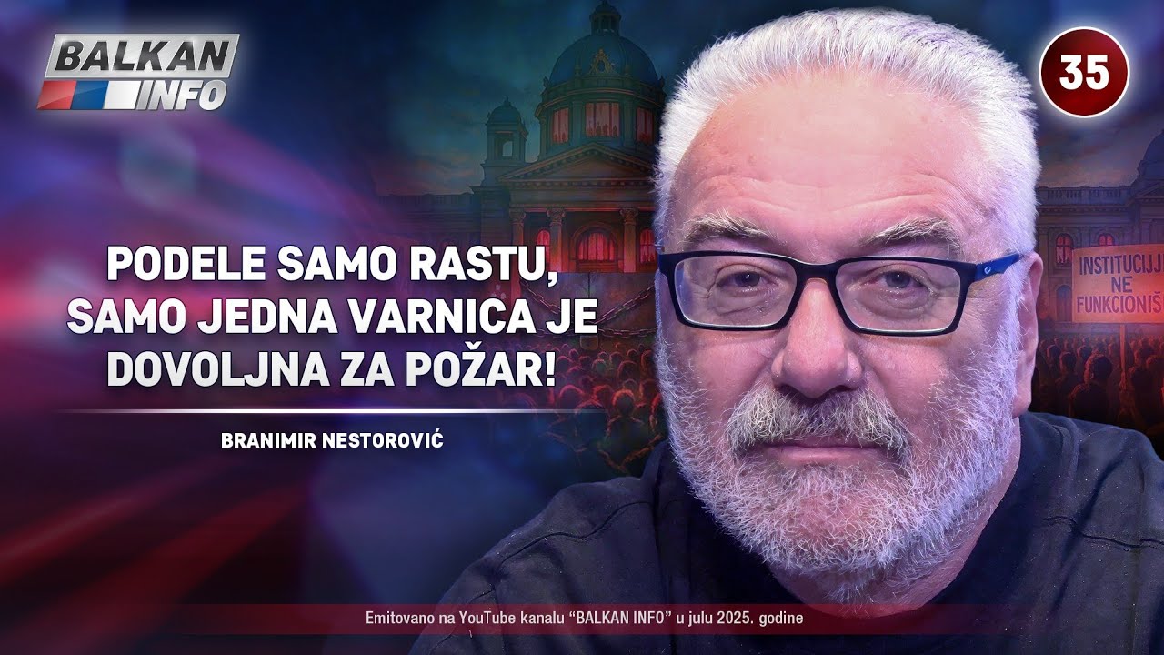 INTERVJU: Branimir Nestorović &ndash; Podele samo rastu, jedna varnica je dovoljna za požar! (17.7.2025)