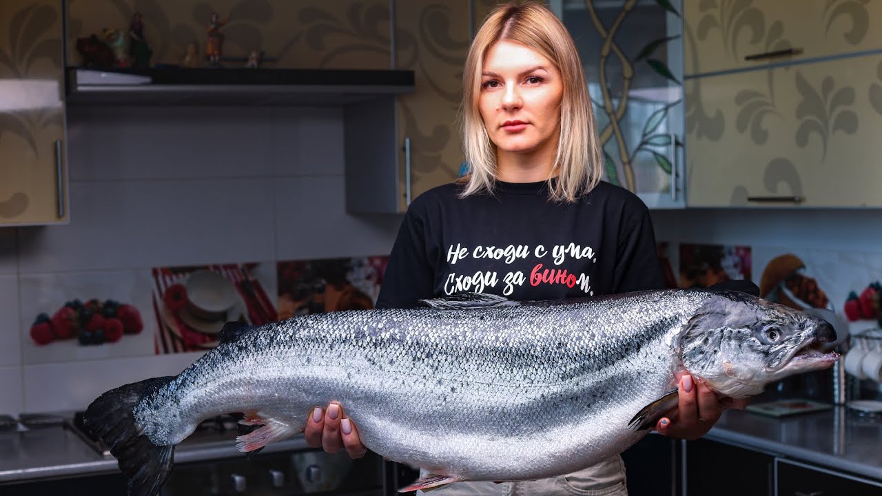 ЛОСОСЬ С ОВОЩАМИ В СЛИВОЧНОМ СОУСЕ.