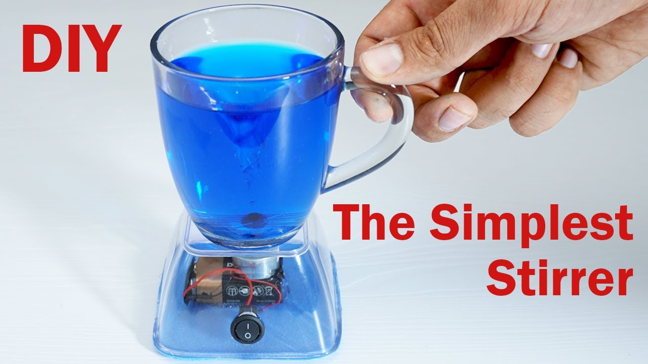 The Simplest Transparent Magnetic Stirrer at Home| Watch Your Coffee or Science Experiment in Action