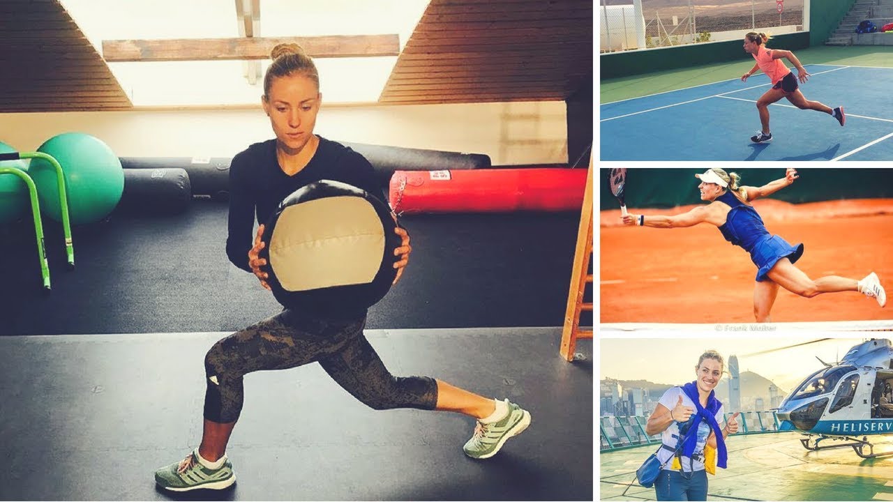 Angelique Kerber Workout Motivation  And Hard Practise