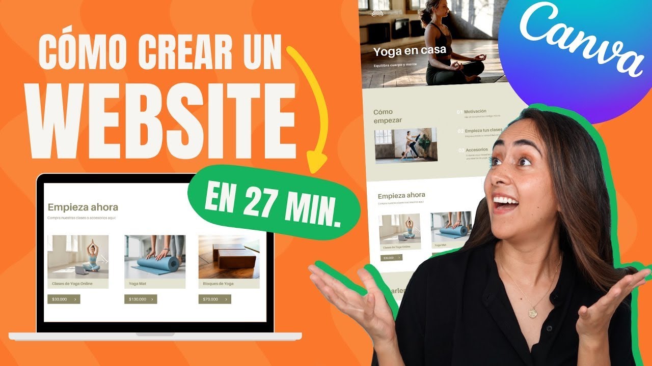 Como hacer Sitios WEB Gratis en Canva  [2022] - Fácil!
