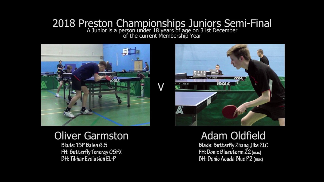 2018 Preston Championships Junior Semi-Final: Oliver Garmston vs Adam Oldfield