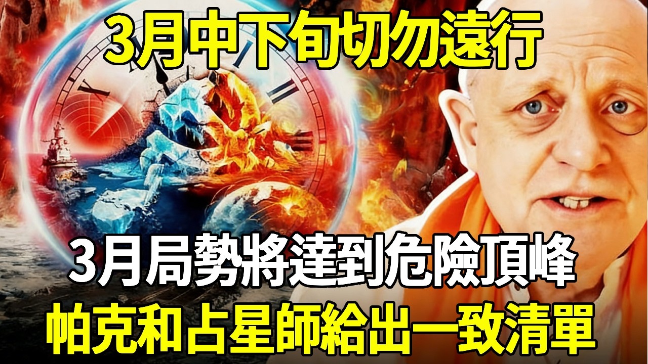 3月緊急預警：3月中下旬切勿遠行❗3月局勢將達到危險頂峰 除了戰爭還有更可怕的事❗帕克和占星師給出一致清單❗