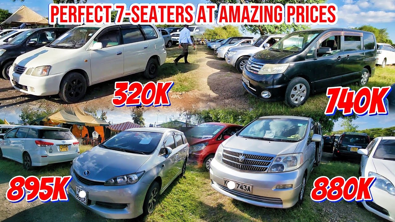 THE BEST CAR PRICES OF SEVEN-SEATERS IN KENYA AT JAMHURI CAR BAZAAR!🚗🌟