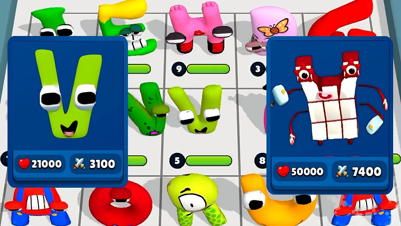 Merge Alphabet Combine + Merge Number Lore Block Color Run ⭐⭐ ABCDEFGHIJKLMNOPQRSTUVWXYZ ⭐123456789