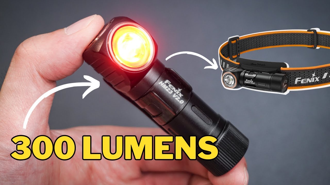 Đèn pin gù mới Fenix HM23 V2.0: nhỏ, dùng pin AA, sáng 300 Lumens
