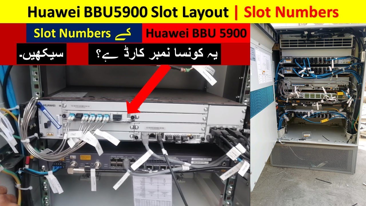Huawei BBU 5900 Slot Numbering | Huawei BBU Slots Setup | Huawei BBU5900 Slot Layout