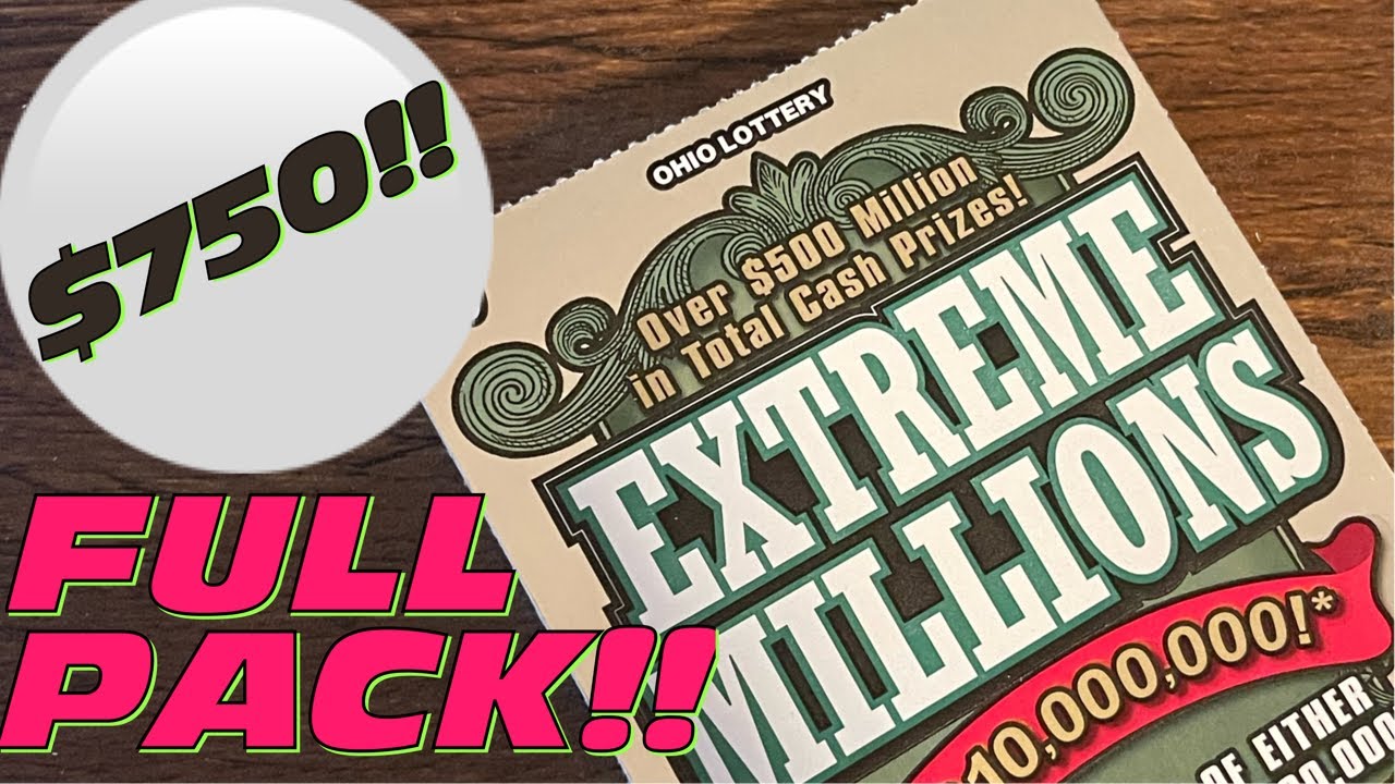 💥EXTREME MILLIONS!!💥 $750 FULL BOOK!!💥 OHIO LOTTERY SCRATCH OFFS!!💥