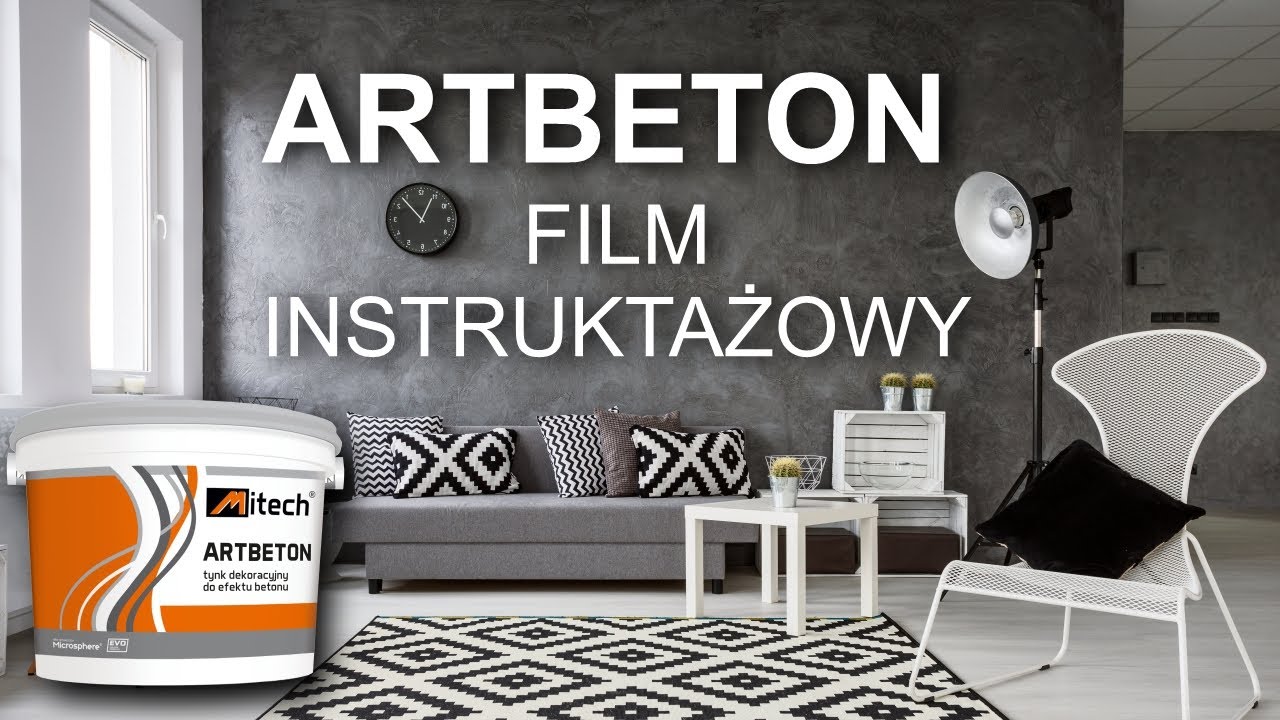 Efekt betonu na ścianie - instruktaż nakładania MITECH ARTBETON